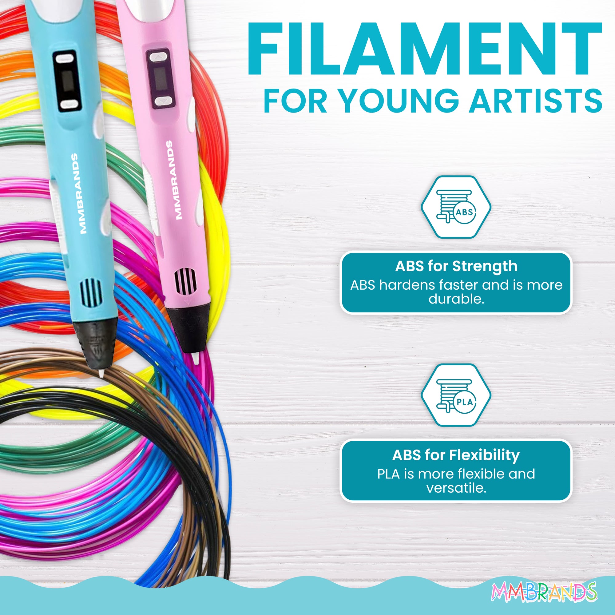 Filament Refill - 100m (328 ft) - 10 Colors